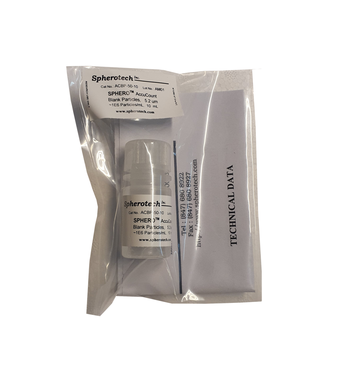 AccuCount Blank Particles, 10^6/mL, 3.0-3.9µm, 10mL